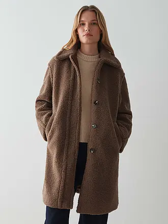OPUS | Manteau aspect fourrure HEDDY | braun